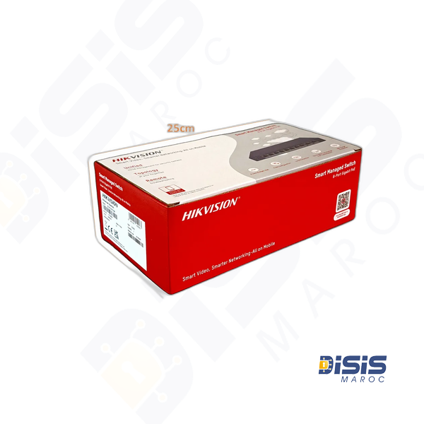 DS-3E1510P-EI/M- Switch à 8 Ports Smart PoE Fast Ethernet 60W – Hikvision