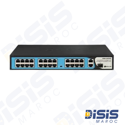 Switch PoE + 24 ports 100M avec 2 ports Gigabit RJ45 et SFP main image