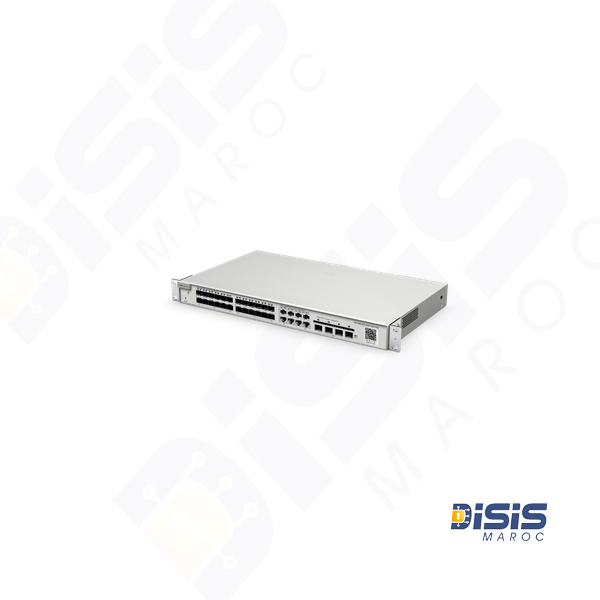 Switch de niveau 2 avec 24 ports Gigabit SFP dont 8 ports RJ45 combo, 4 uplinks SFP+ 10G RG-NBS3200-24SFP-8GT4XS