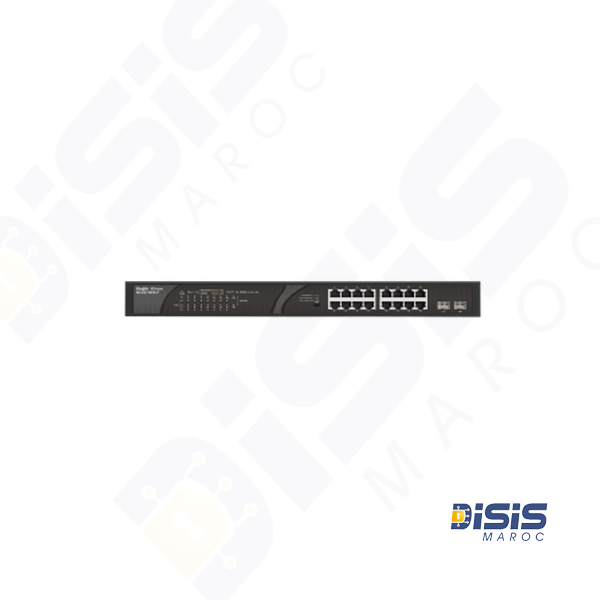 Commutateur PoE non géré à 18 ports 10\/100\/1000 Mbps RG-ES118GS-P