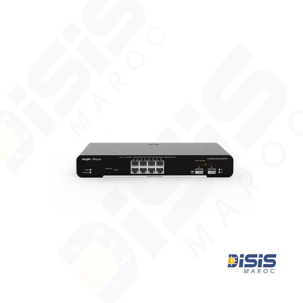 Switch PoE RG-NBS3100-8GT2SFP-P, de niveau 2 compatible Cloud 10 ports Gigabit