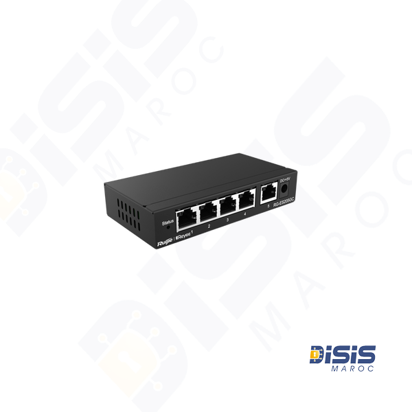 Switch compatible cloud de 5 ports gigabits non-PoE RG-ES205GC