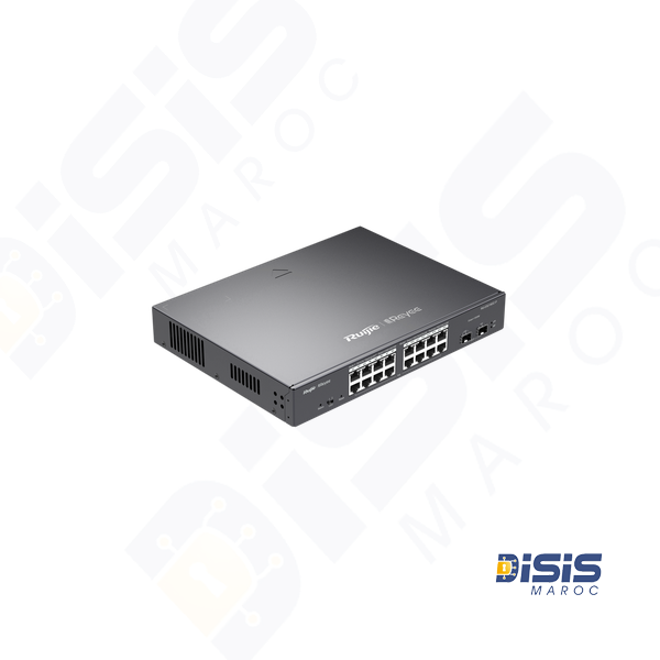 Switch PoE intelligent et compatible cloud à 18 ports Gigabits RG-ES218GC-P