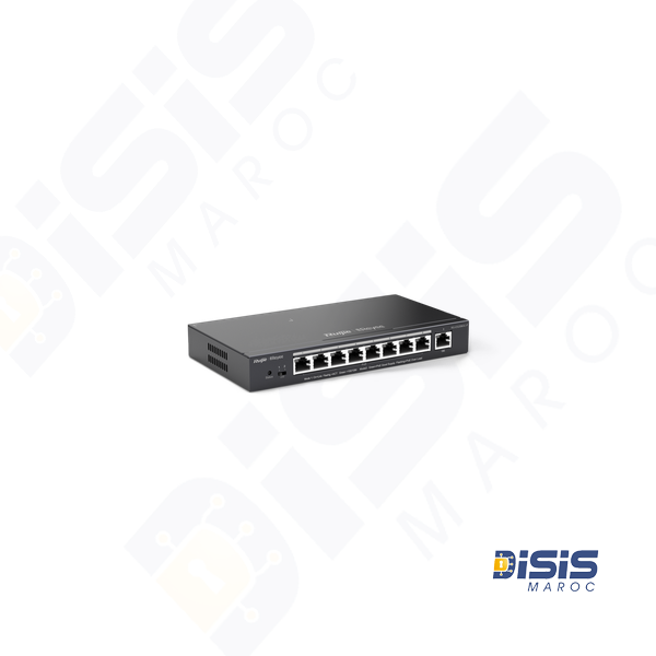 Switch PoE compatible Cloud à 9 ports Gigabits RG-ES209GC-P.