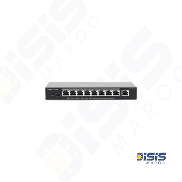 Switch PoE compatible Cloud à 9 ports Gigabits RG-ES209GC-P.