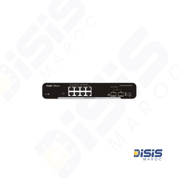 Switch RG-NBS3100-8GT2SFP, Non-PoE de niveau 2 compatible Cloud , 10 ports Gigabit