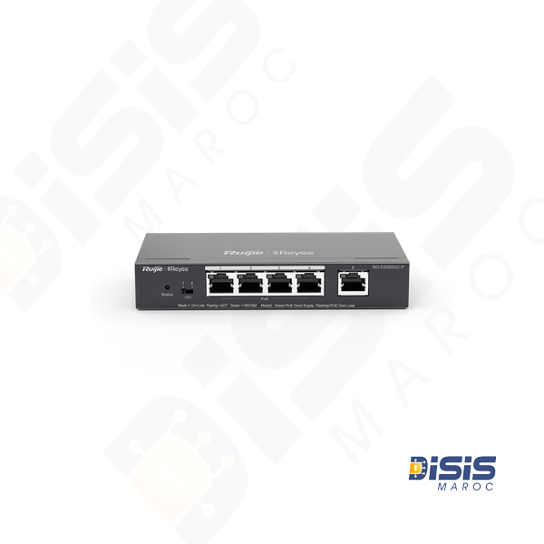 Switch PoE intelligent, compatible Cloud, 5 ports Gigabits RG-ES205GC-P