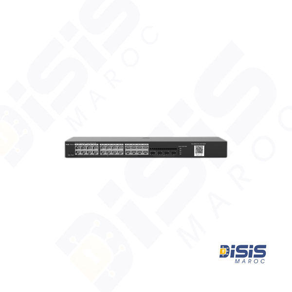 Switch RG-NBS3100-24GT4SFP, non-PoE de niveau 2 compatible Cloud , 28 ports Gigabit