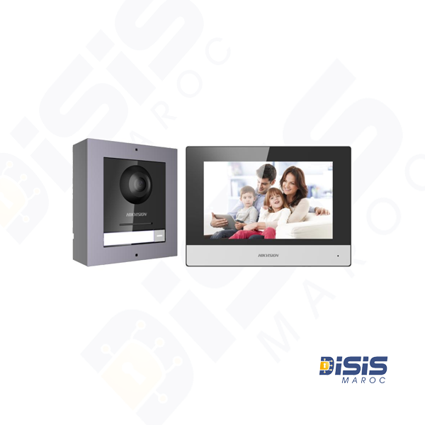 Hikvision Videophone DS-KIS602 IP, 2MP, PoE, IP65 (DS-KD8003-IME1(B)/Surface&DS-KH6320-WTE1)