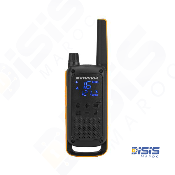 Motorola T82 Extreme – Talkie-Walkie Étanche IPX4 – Portée jusqu’à 10 km – Pack de 2