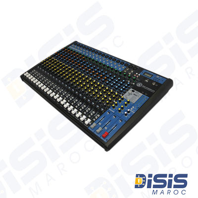 Table de mixage analogique polyvalente de 24 canaux MXI.2422CFX4C